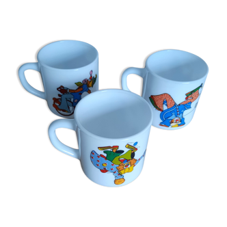Set de 3 mugs décor clown