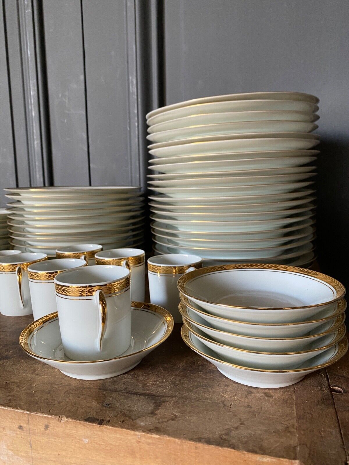 Service Porcelaine Limoges Dor Lor Finnull