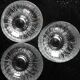 3 verres en cristal Crystalex par Ivo Rozsypal, République tchèque 1977