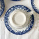 Set of 4 Italian porcelain coffee cups