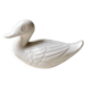 11 cm duck in vintage white earthenware