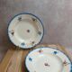 Set of 2 vintage deep plates Digoin Sarreguemines Marie-lou Terre de Fer