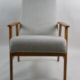Vintage Fox easy chair in beige, 1970s