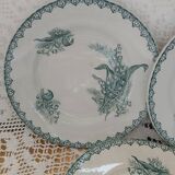 3 old Terre de fer plates