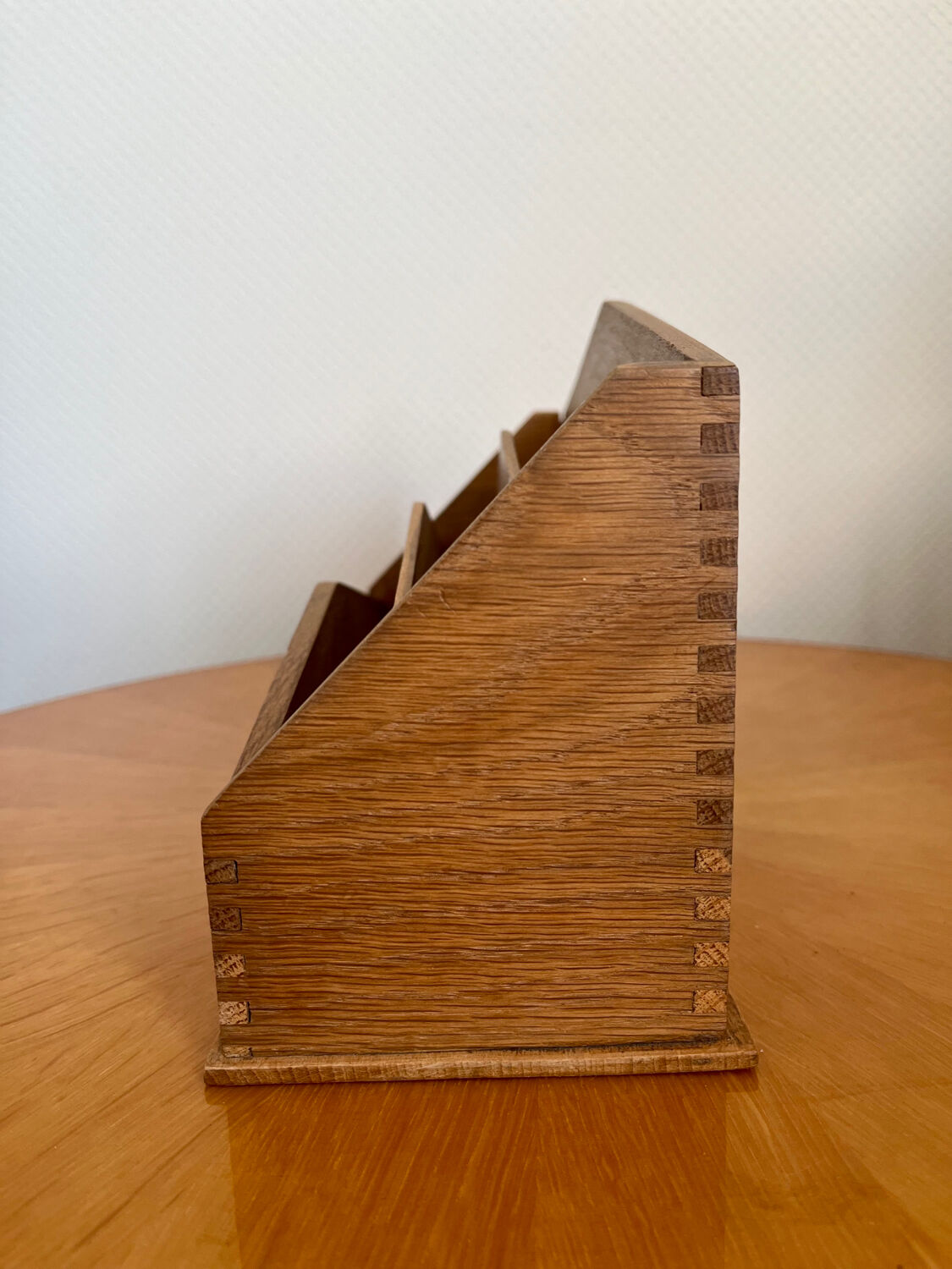 Porte-courrier en bois vintage