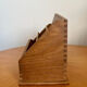 Porte-courrier en bois vintage