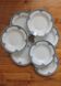 7 assiettes creuses en terre de fer Andrinople Saint Amand et Hamage