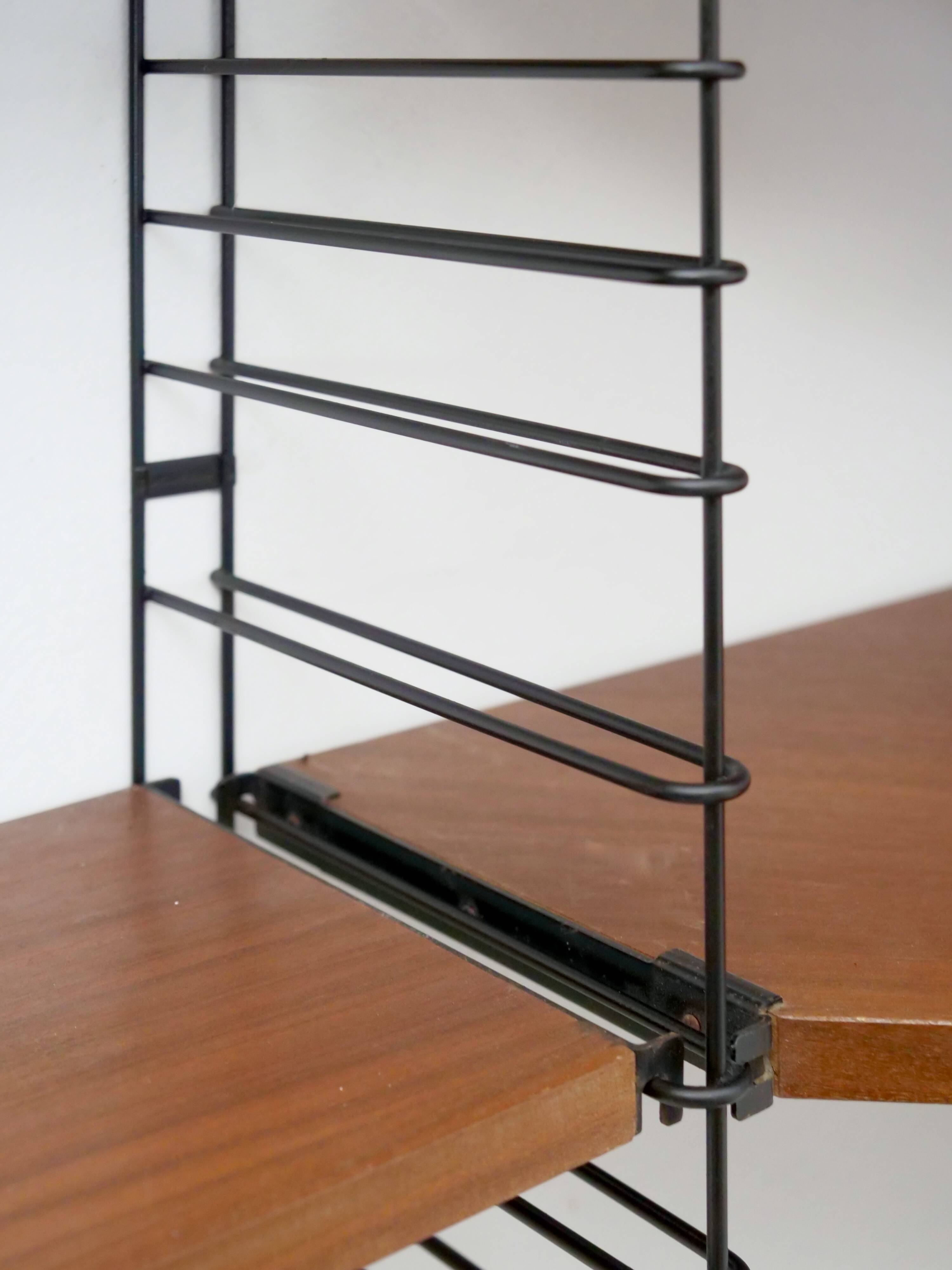 Corner wall shelf Tomado in teak wood