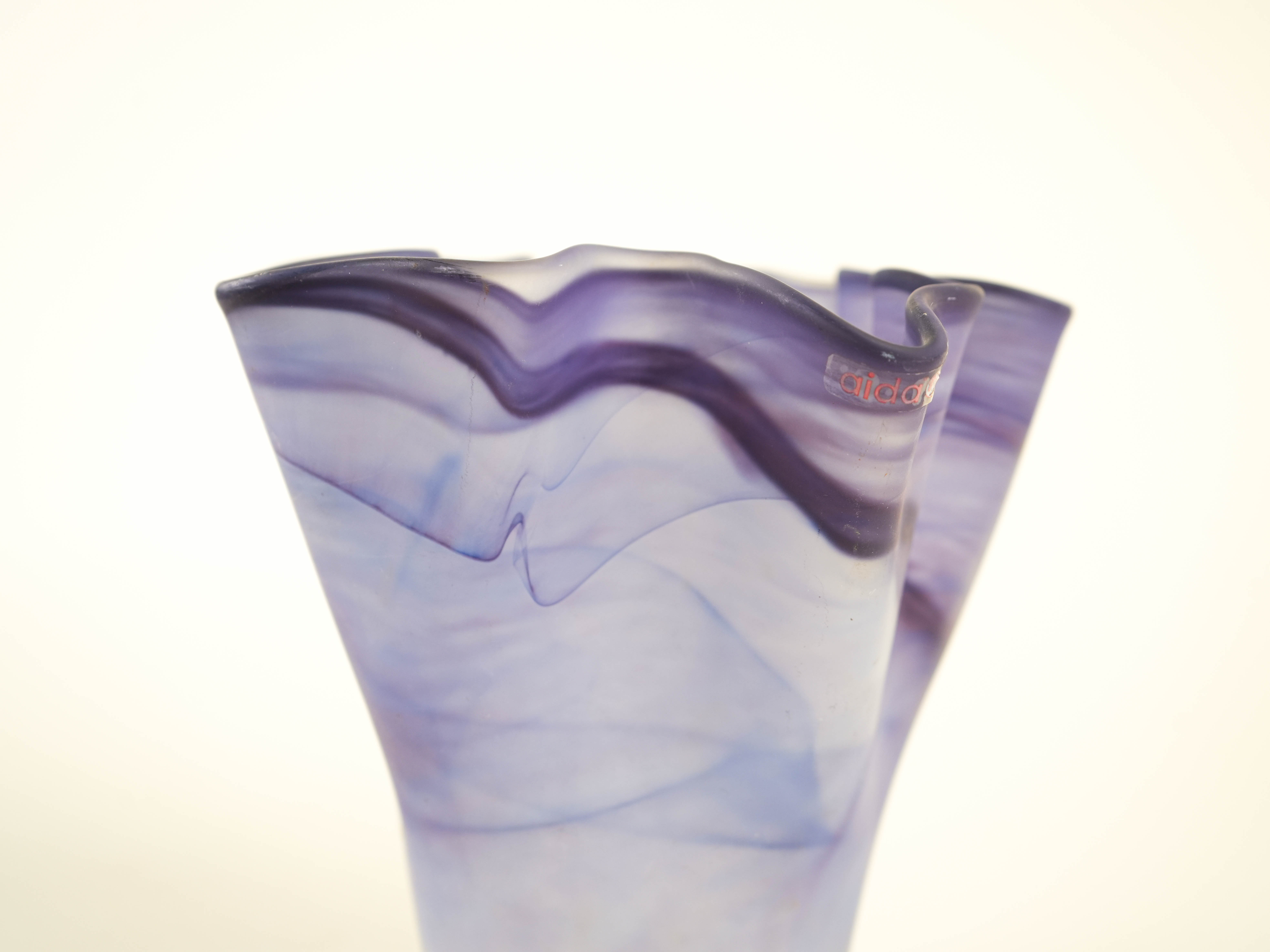 Purple tulip vase, Danish design, 1970s, made in Denmark