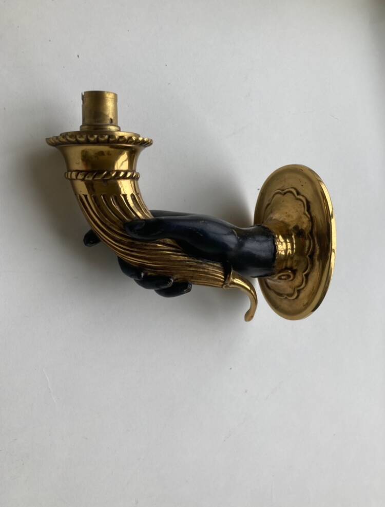 Arbus Main wall light in solid bronze 1940