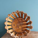 Cache pot porte plante tripode en bambou