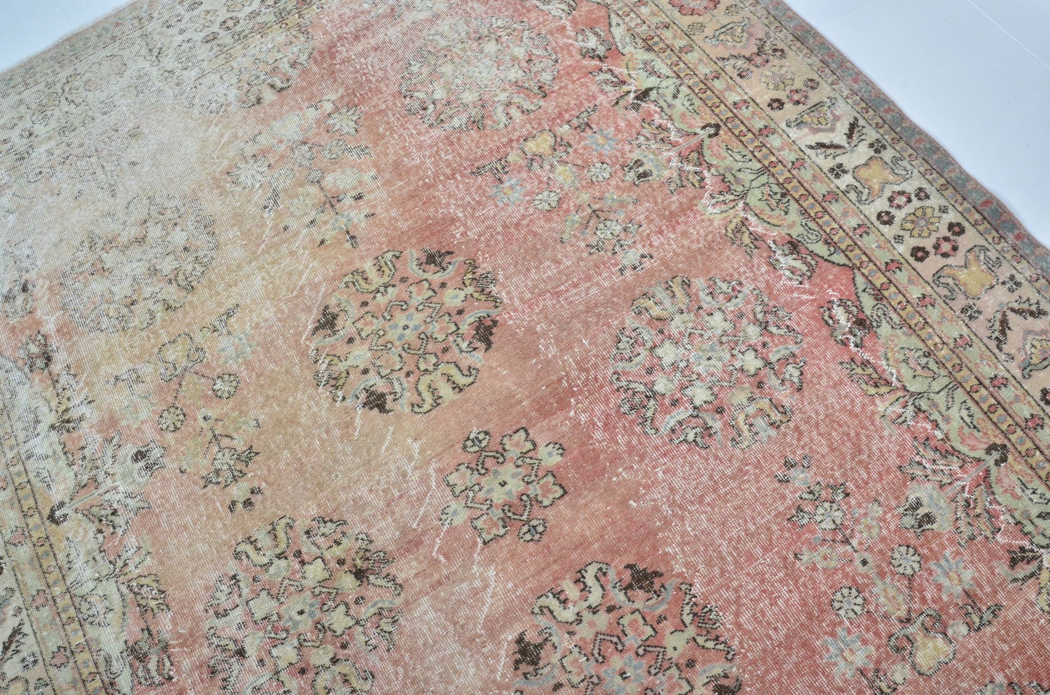 Tapis vintage turc Oushak sku 3306