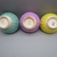 Set of 3 antique bowls in Sarreguemines earthenware.