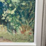 Painting Y. Guilmineau Painter Vendée, Deux Sèvres, Green Venice, Coulon...