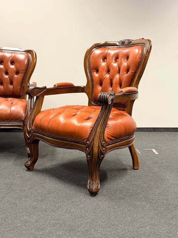 Original Vintage Chesterfield Chippendale Living Room set
