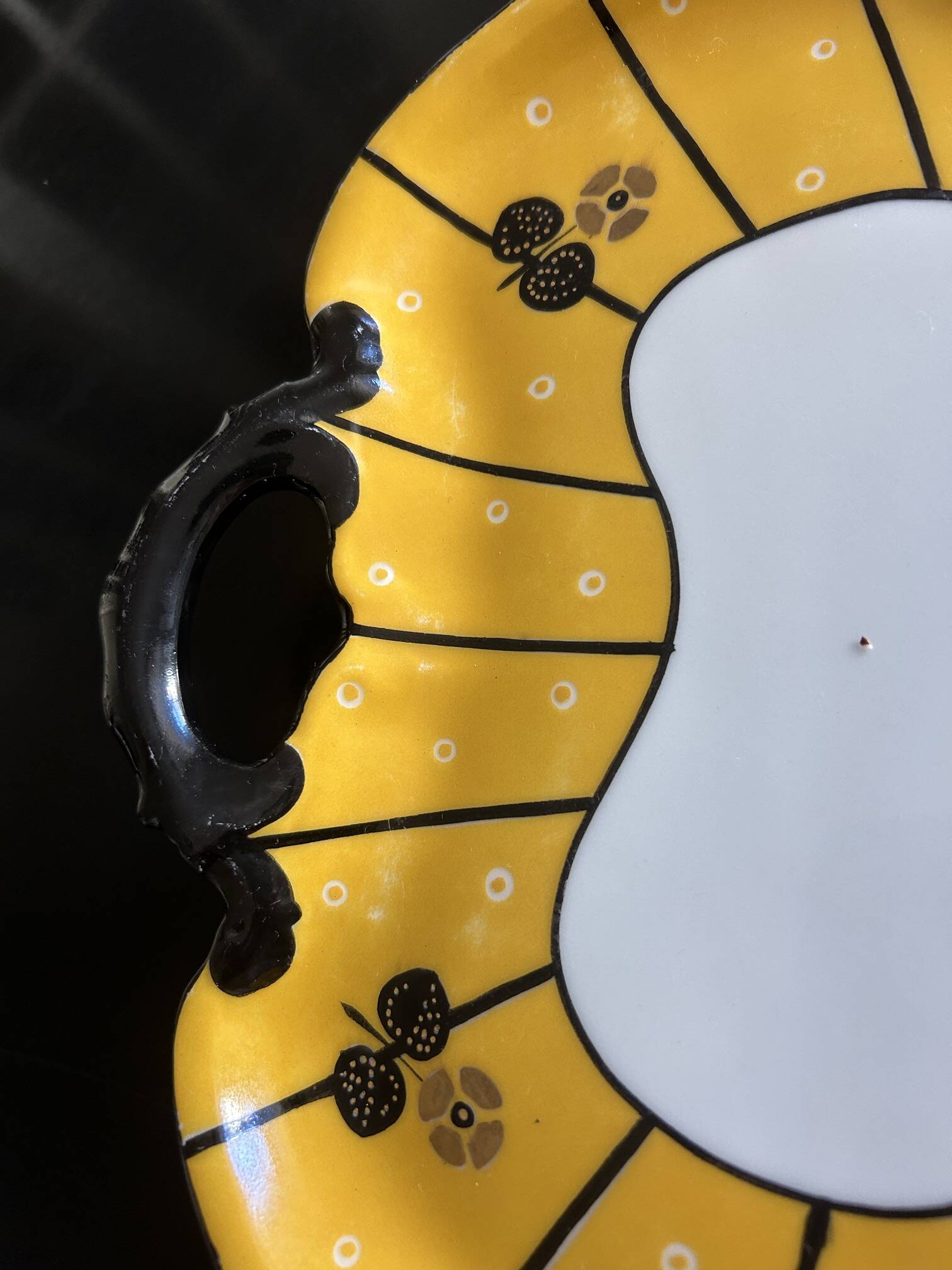 Art Deco porcelain dish Touze Lemaître Blancher