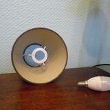 "Trio" table lamp, chromed metal, lampshades with tilting supports
