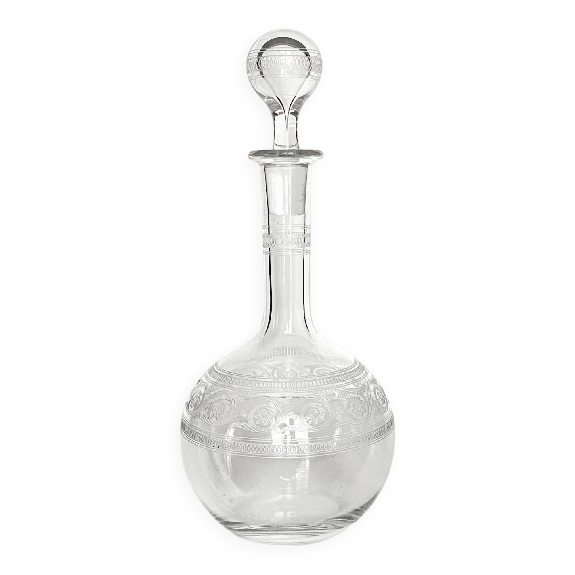 Carafe en cristal Baccarat | Modèle Athénienne | Style Art Nouveau