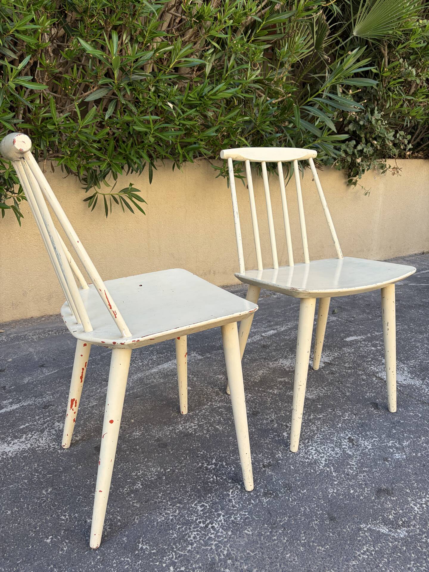 Pair of vintage chairs made in Denmark 70s/80s.