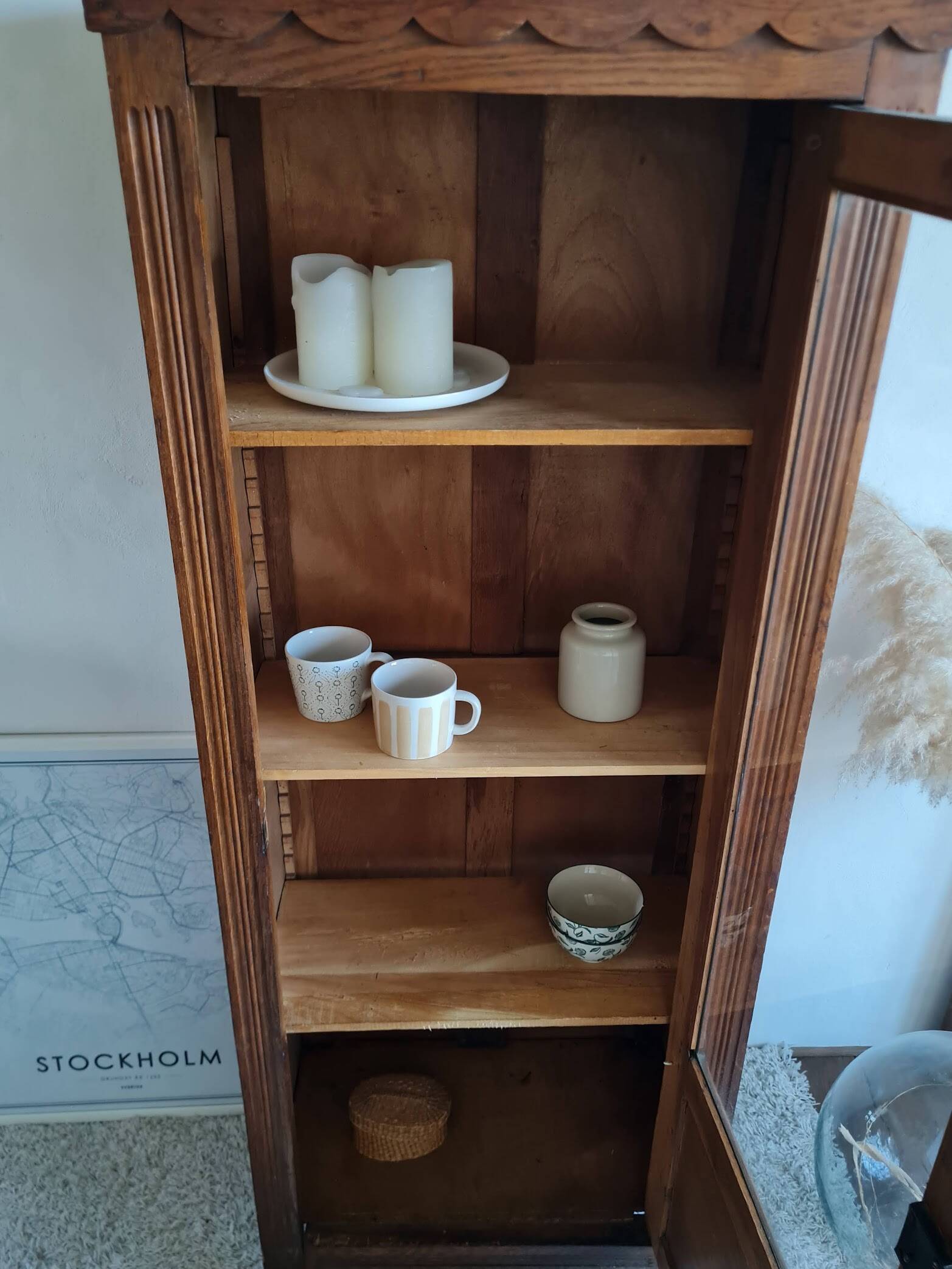 Glass-fronted Parisian wardrobe