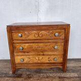 Commode style art deco 1950 1960 poignées argentés