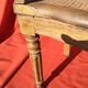 Louis XVI-style wooden desk and canage