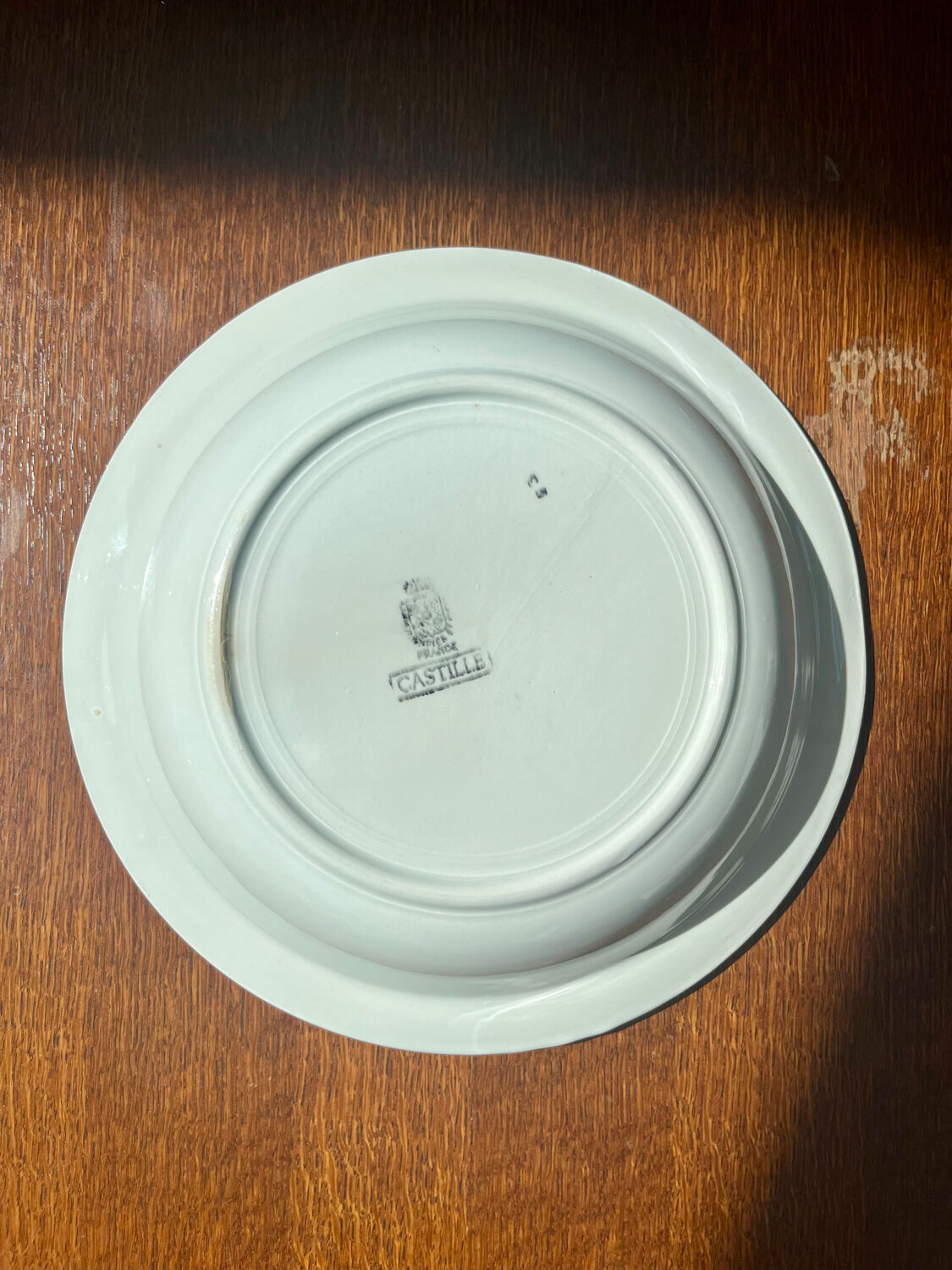 Vintage Castille shallow dish – French earthenware