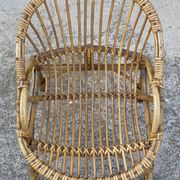 Vintage 1960s rattan armchair for children