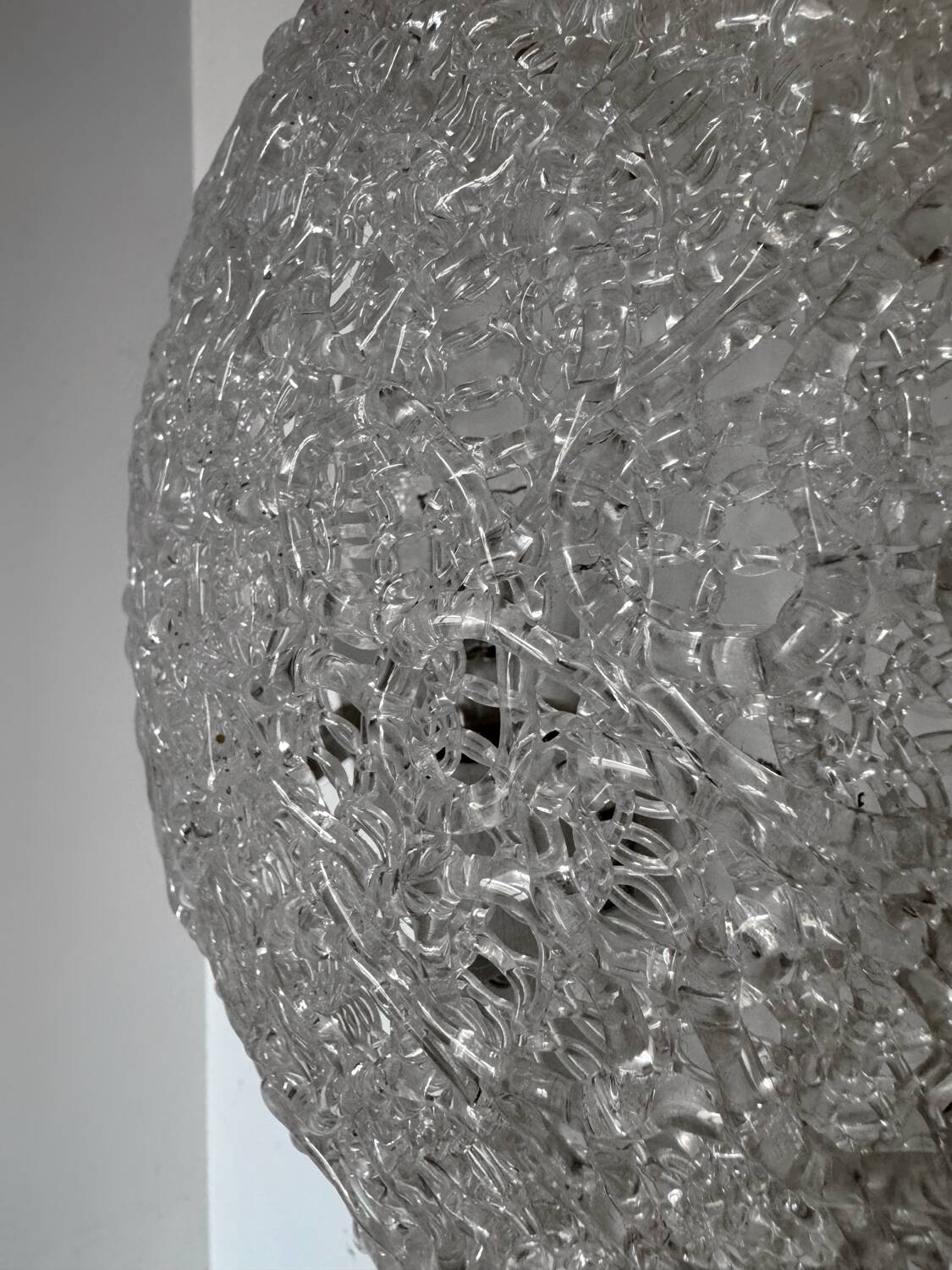 90s plastic spaghetti wall light
