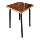 Tabouret vintage assise Formica faux bois