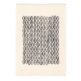 Collection of 4 black abstract paintings on paper signed eawy
