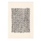 Collection de 4 peintures abstraites noires sur papier signées eawy