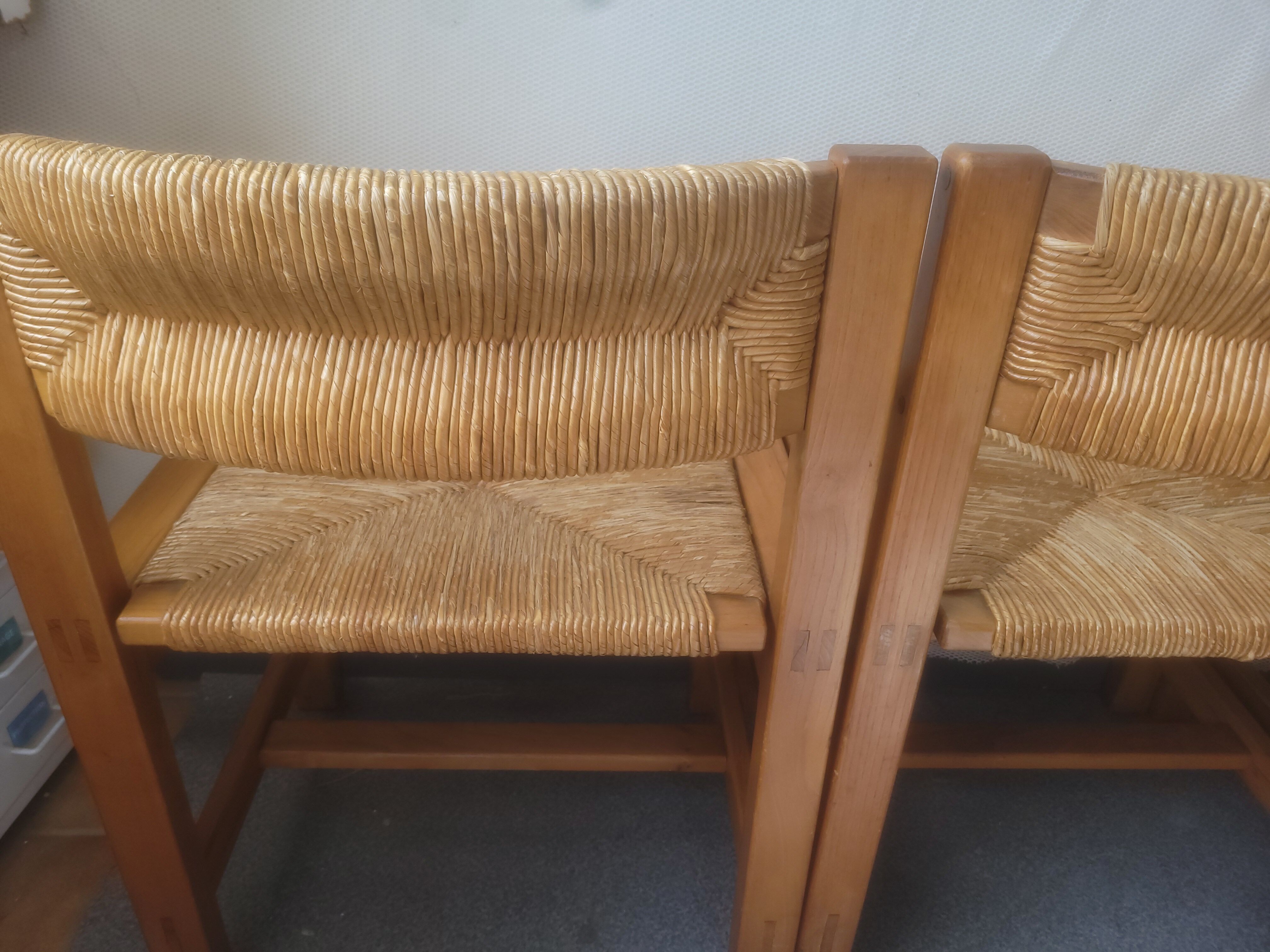Series of 4 elm chairs and mulched back house revival