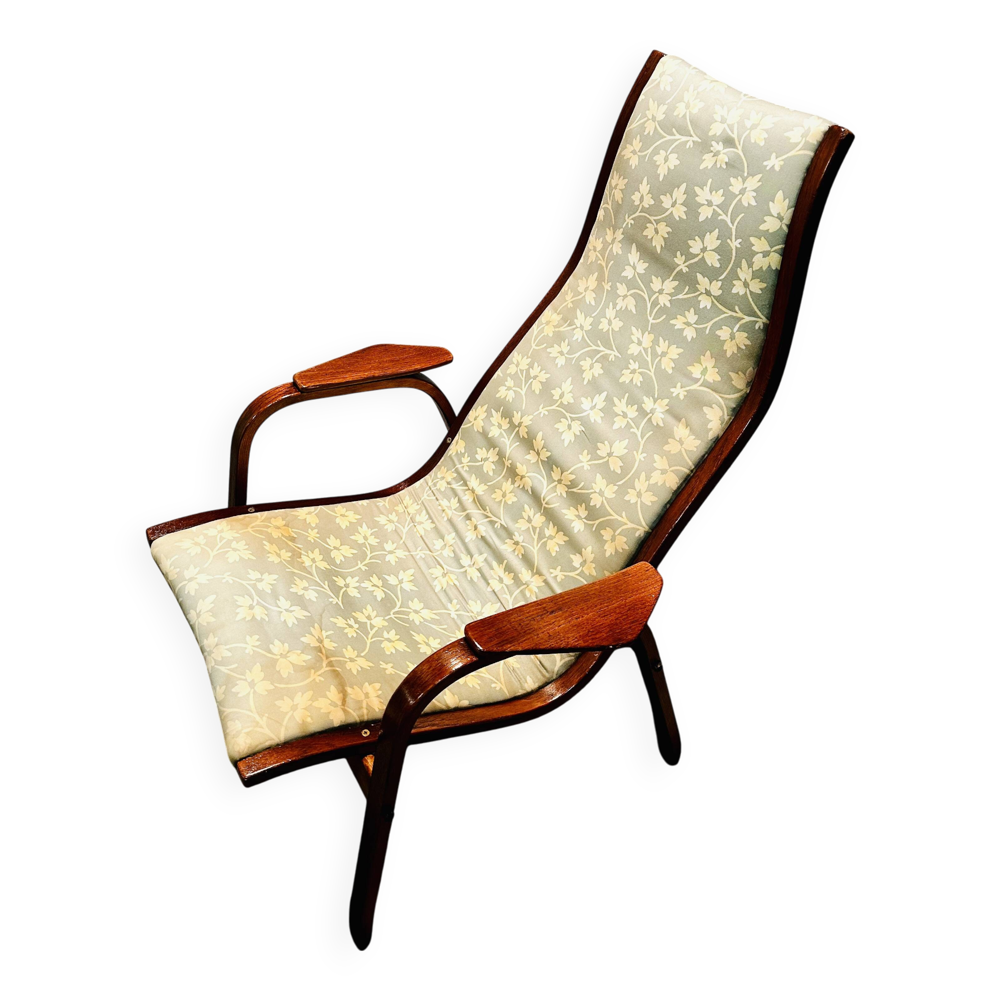 Poltrona di Yngve Ekstrom Lamino per Svedese, anni '60