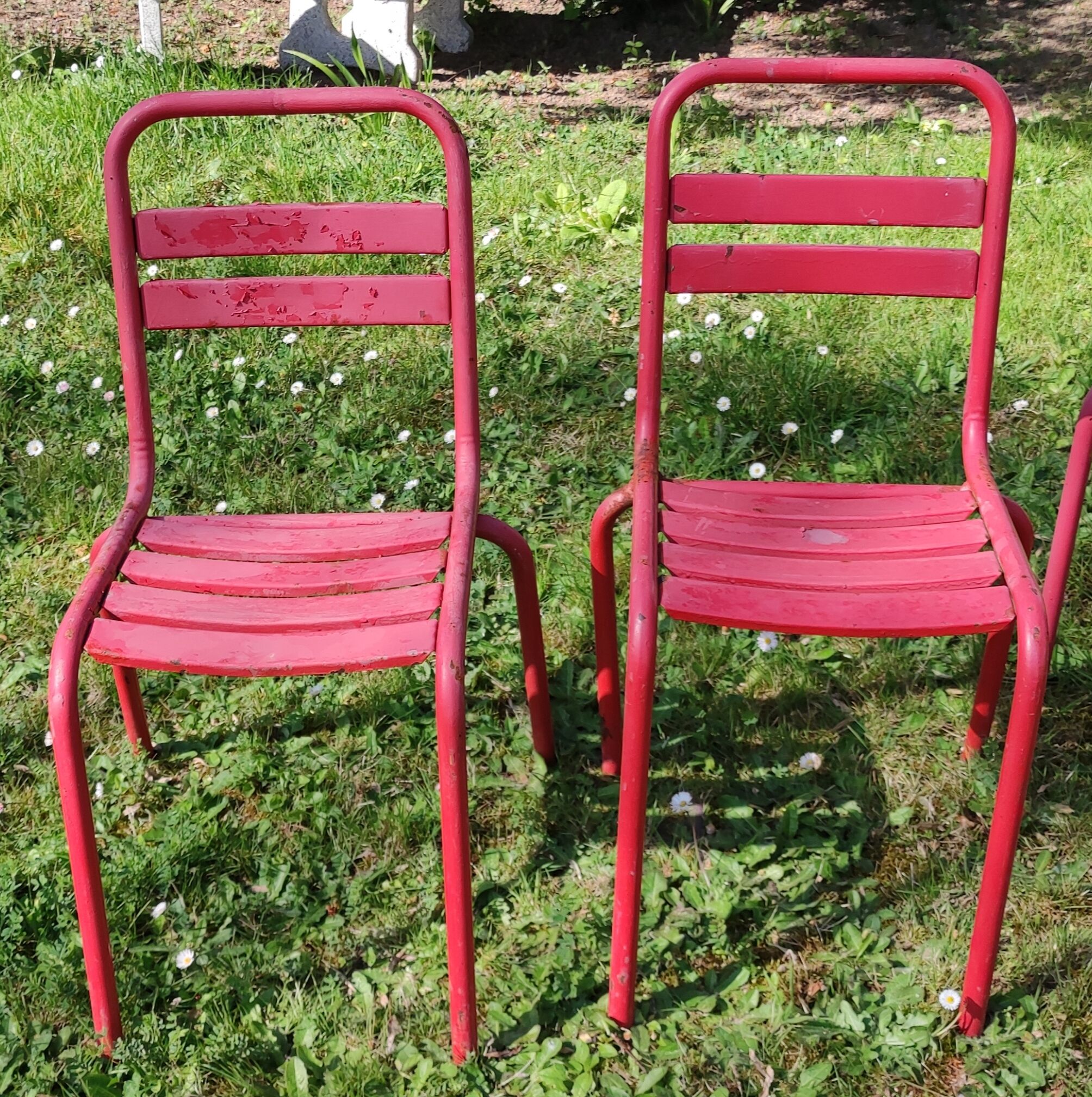 Vintage garden furniture Tolix