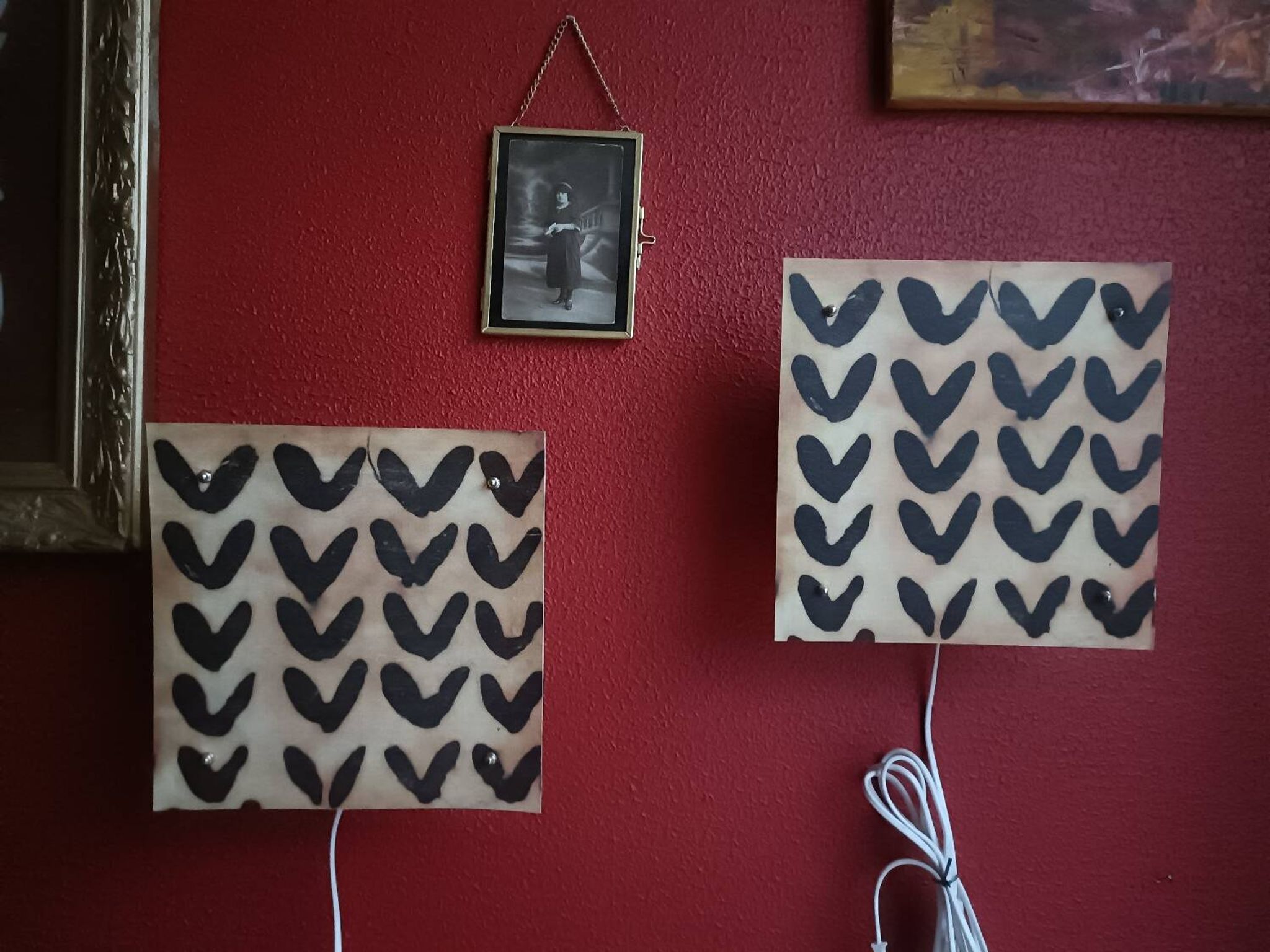 Two vintage Ikea wall sconces