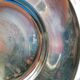 Coupelle verre sur assiette métal argentée