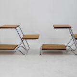 Set of Two Mid-Century Flower Stands, Czechoslovakia, 1960s