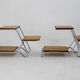 Set of Two Mid-Century Flower Stands, Czechoslovakia, 1960s