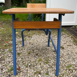 Vintage 60s  school desk wood and metal
