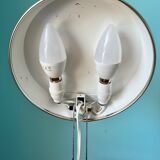 Vintage folding lamp (GEI brand), yellow colour, 70s table lamp