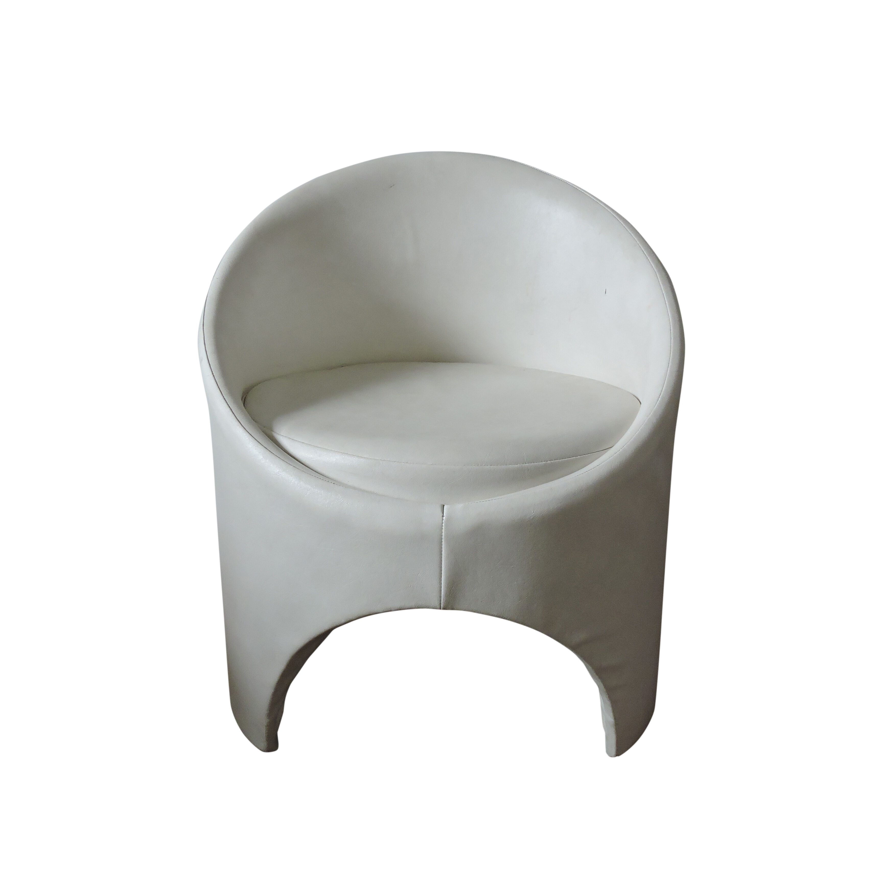 White 'Gogo' Tub Chair by Roger Bennett for Evans High Wycombe