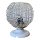 Ceiling light or globe wall light, moulded glass, 14 cm, porcelain rose.