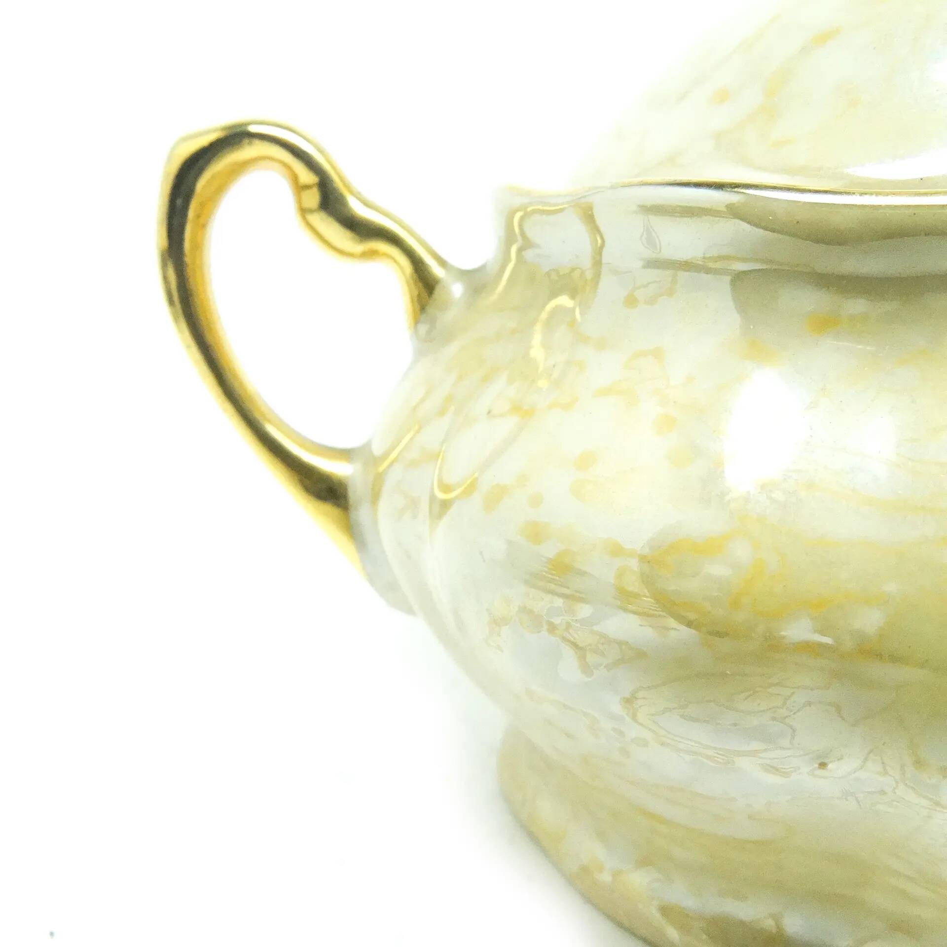Rococo sugar bowl, porcelain, Chodzież, Poland, 1970s