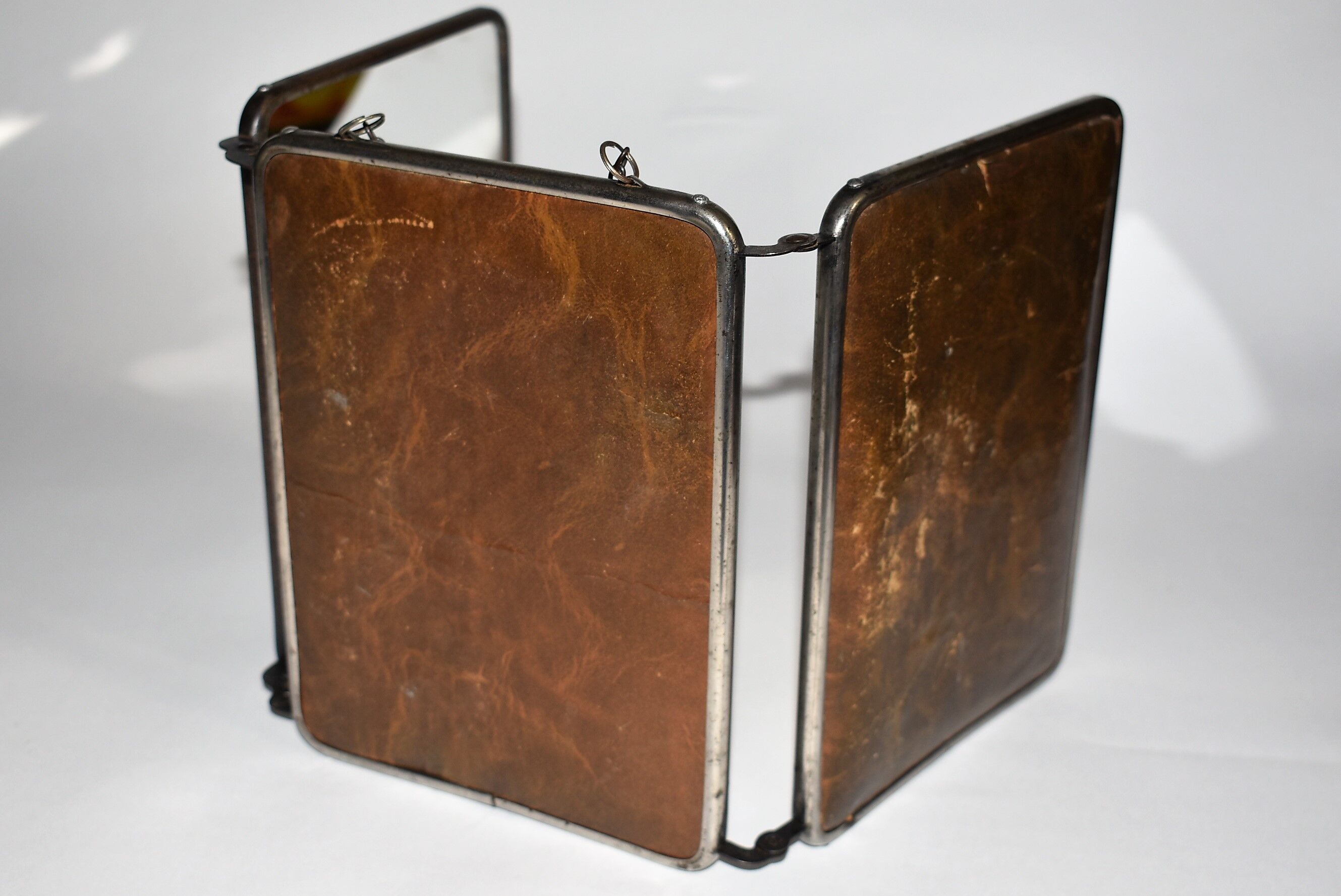 Barber beautiful triptych mirror 48x20cm