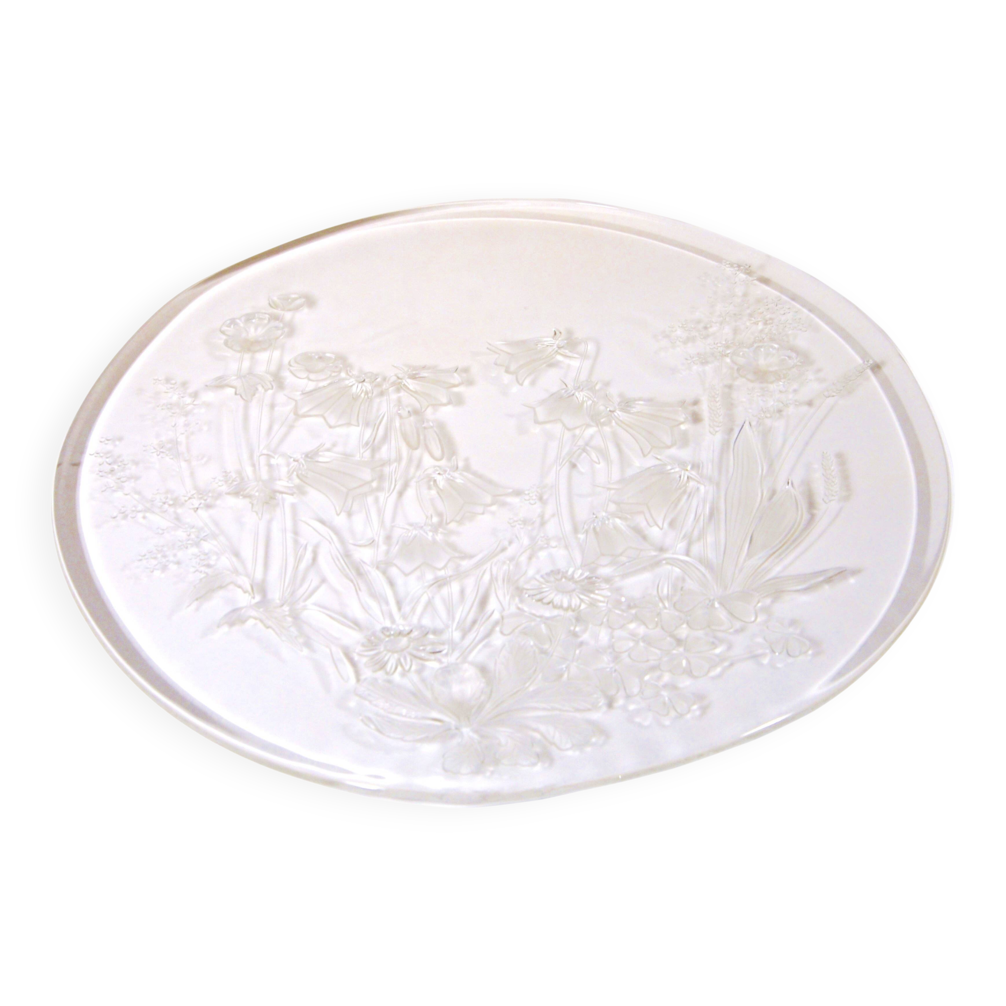 Decorative glass plate, Wiesengrund, Germany, 33 x 1cm