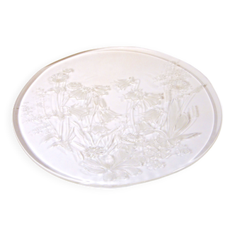 Decorative glass plate, Wiesengrund, Germany, 33 x 1cm