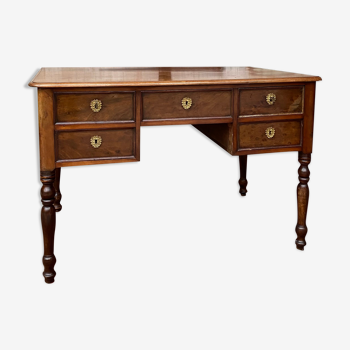 Mahogany desk period restoration xix th century