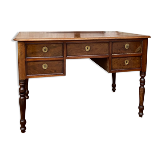 Mahogany desk period restoration xix th century