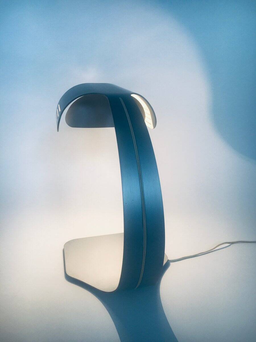 Aluminium Colomba Design Desk Lamp by Walter & Moretti, France, 1972